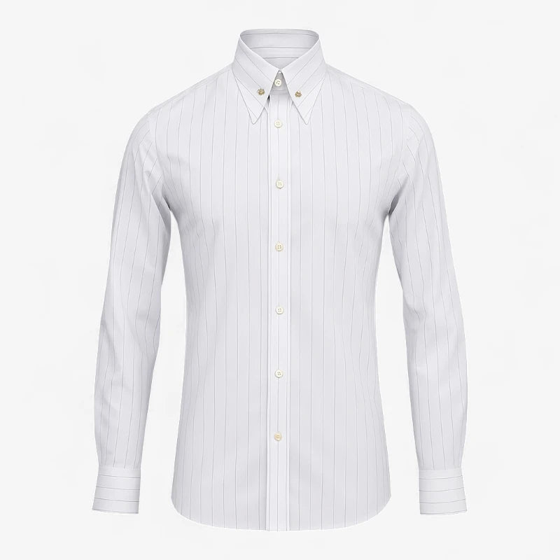 Old Money Striped Broadcloth Shirt