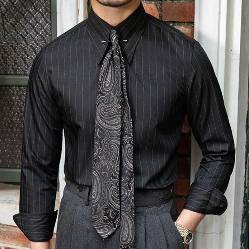 Old Money Striped Broadcloth Shirt Real Old Money