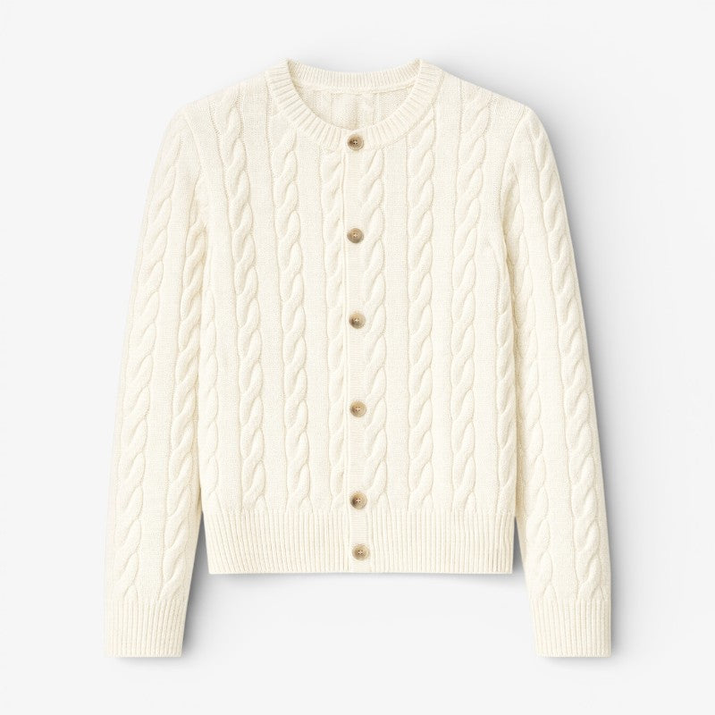 Preppy Cable Knit Sweater Old Money