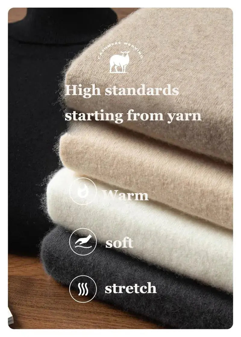 Pure Cashmere Turtleneck Sweater ROM