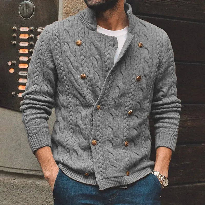 Vintage Jacquard Knitting Jacket