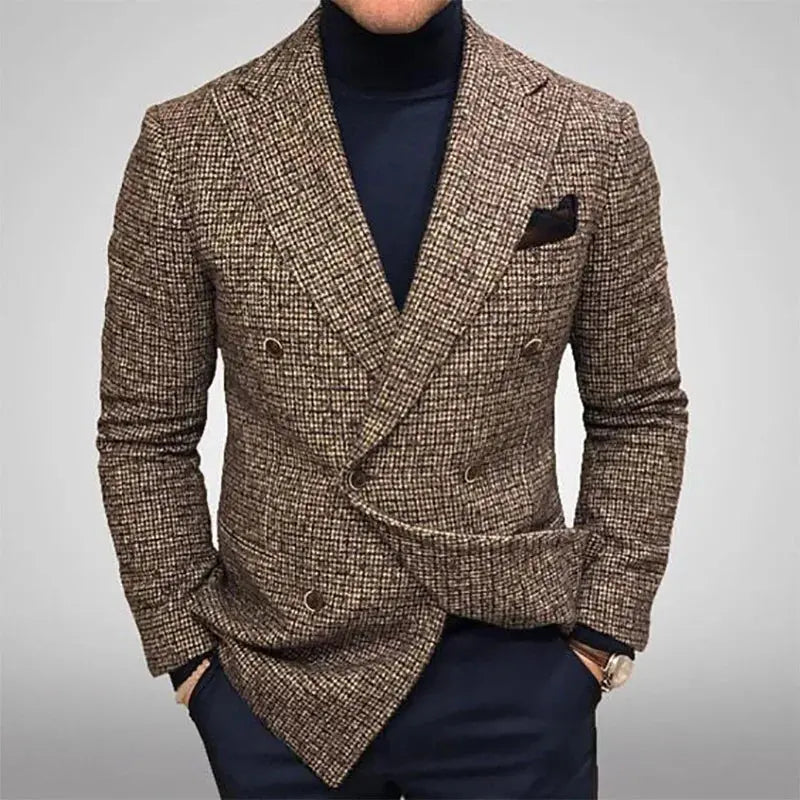 Vintage Plaid Suit Coat
