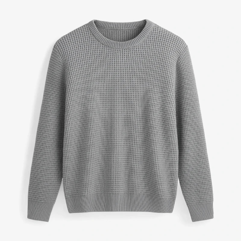 Waffle Knit Zipper Jacket ROM